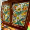 Laser-printed Vibrant Floral Designs Adorn Home Glass Doors and Windows with Electrostatic Stickers