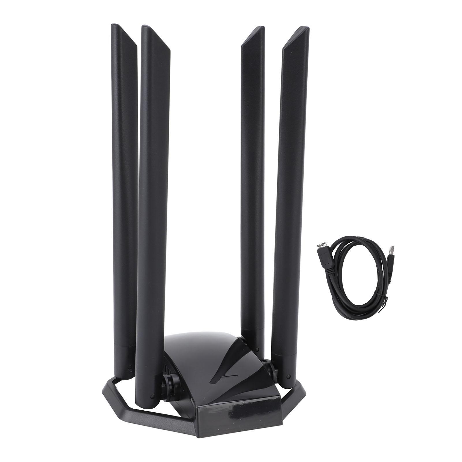 

1300Mbps Wireless Network Card Driver Free Dual Band Gigabit High Speed External USB Wireless