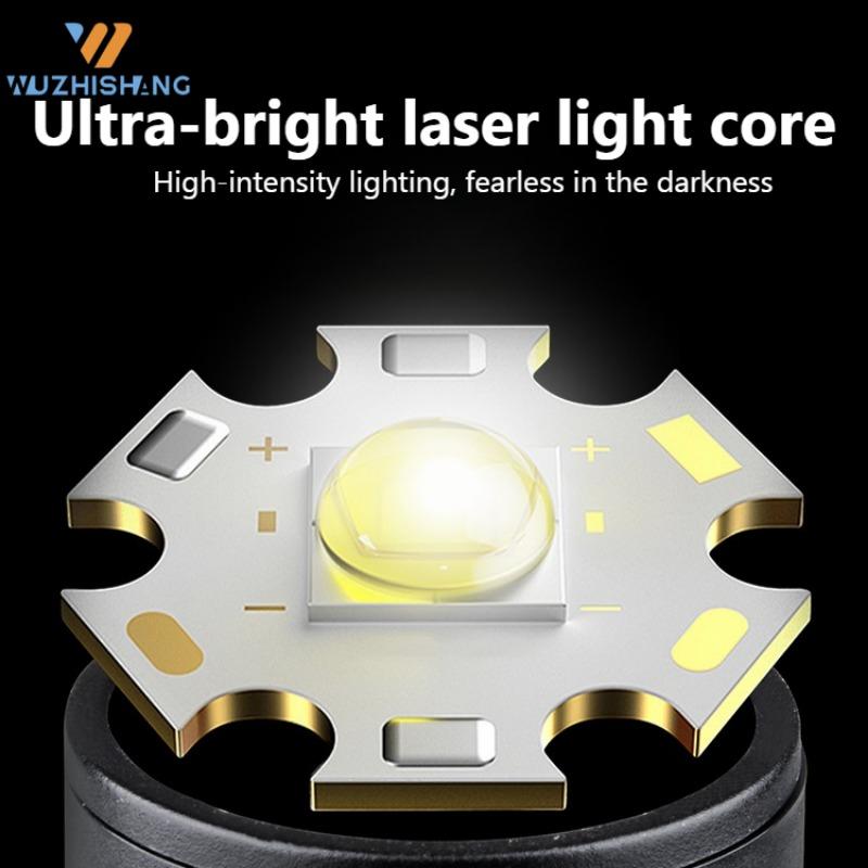 Rechargeable Zoom LED Flashlight Small Flash Light Torch Lantern 3 Lighting Modes Portable Camping Light Mini Led Flashlight