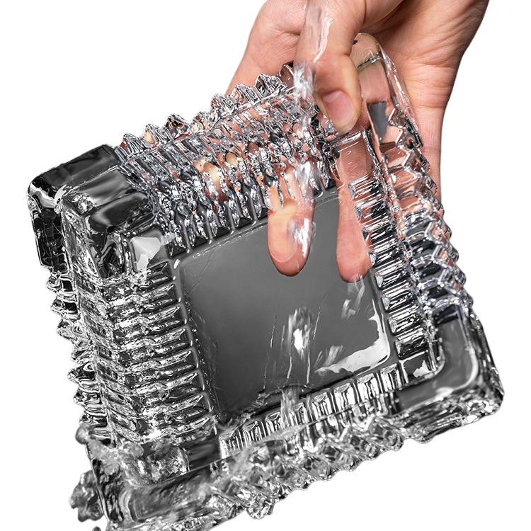Crystal Glass Ashtray: Elegant, Fly-Repellent Design for Home or Office