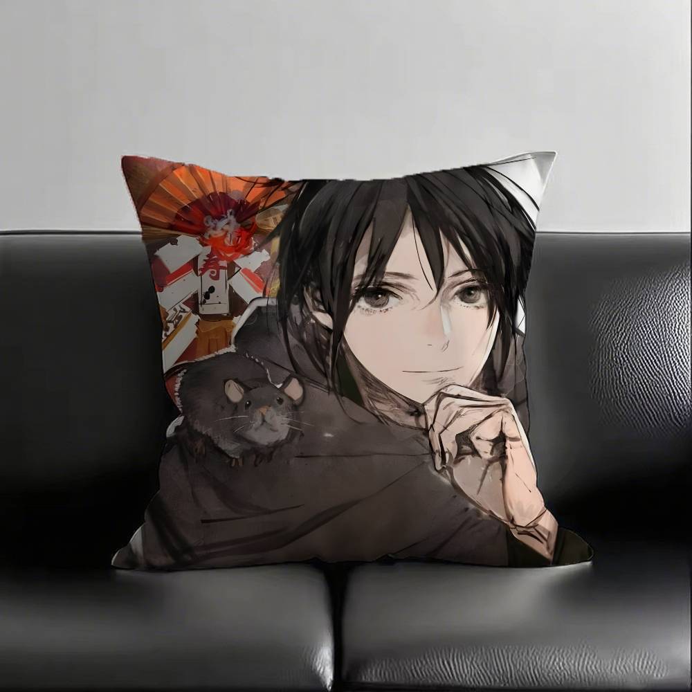 1pc Anime NO.6 Pillow Case Fashion Square Pillowcase Bedroom Sofa Room Ins Decoration Leisure