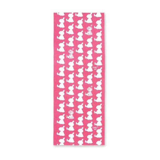 Miyamoto Towel Moomin Reversible Tenugui Hand Towel, Little My Sitting, Made in Japan, Approx. 33x90cm, 51046