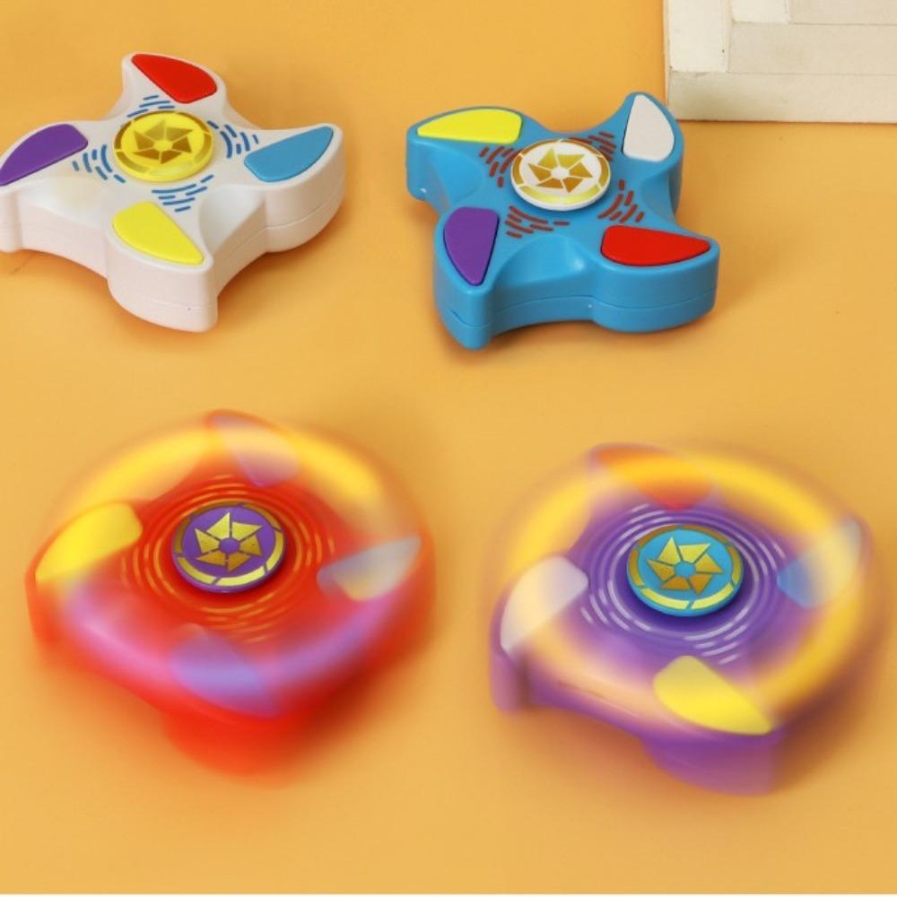

Groundhog Game Fingertip Gyro Game 3 Game Modes Hand Spinner Luminous Finger Gyroscope Toy Office фиолетовый