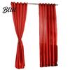 1Pc Through Rod Curtain Drape Door Color Panel Window Solid Room Blackout