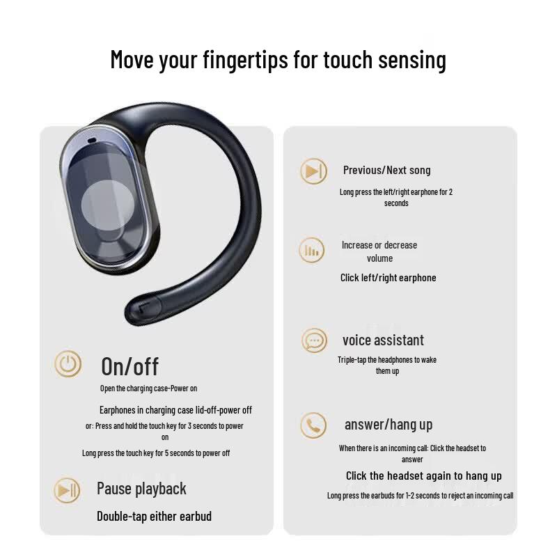 ECOLA ER29 Ear-Hook Wireless Bluetooth Headset