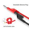 AD23-P1036 5PCS 4Mm Copper Banana Plug To Banana Plug Multimeter Test Leads Soft PVC Cable 1M Wire 1000V 15A