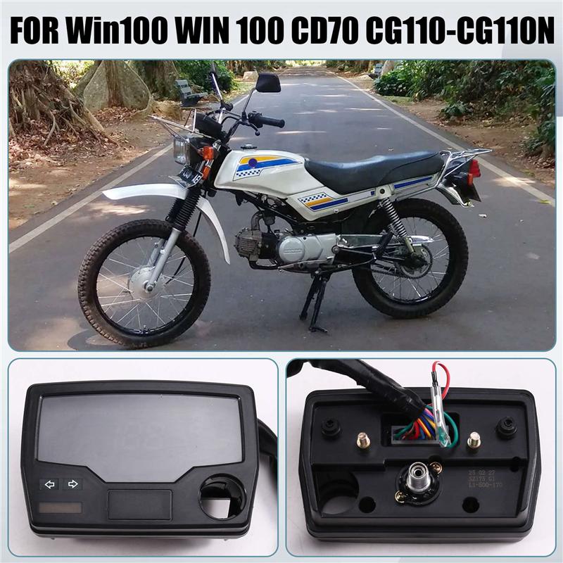 NEW-Digital Meter Assy Motorcycle Speedometer Odometer Rpm For Honda Win100 Cd70 CG110-CG110N 37200-398-971
