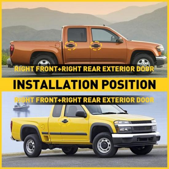 Door Handle Exterior Outside Right Side For 2004-2012 Chevrolet Colorado H