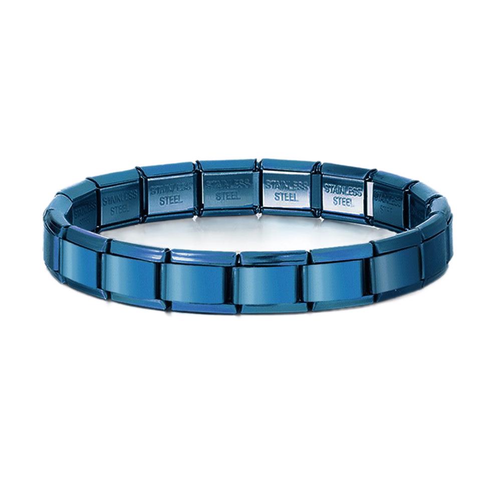 Trendy Stainless Steel Engraved Bracelet: Simple, Fashionable, Versatile, Elastic, Adjustable Titanium Steel Design