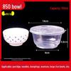 Round Disposable Plastic Bowl with Lid for Fresh-Keeping