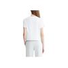 Calvin Klein Jeans Solid Color Round Neck Pullover Short Sleeve T-Shirt Women Tops White J223451-YAF