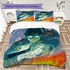 Korra Pattern Bedding,Quilt Set Quilt Cover Pillowcase Home Birthday Gift (1*duvet cover+2*pillowcase,without core)XSJT0917147