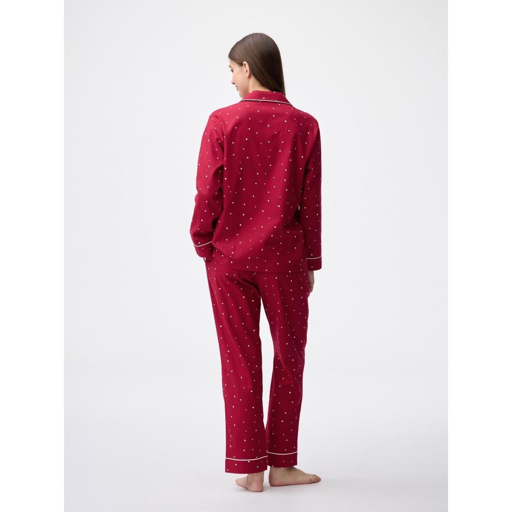Gu By Uniqlo Flannel Pajamas Long Sleeves Long Pants Peanuts