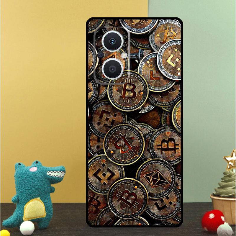Bitcoin BTC Case For OPPO Reno 7 8 10 Pro 13 13F 12 11 F 8T OPPO Find X8 Pro X6 X3 X5 Lite Cover Shell