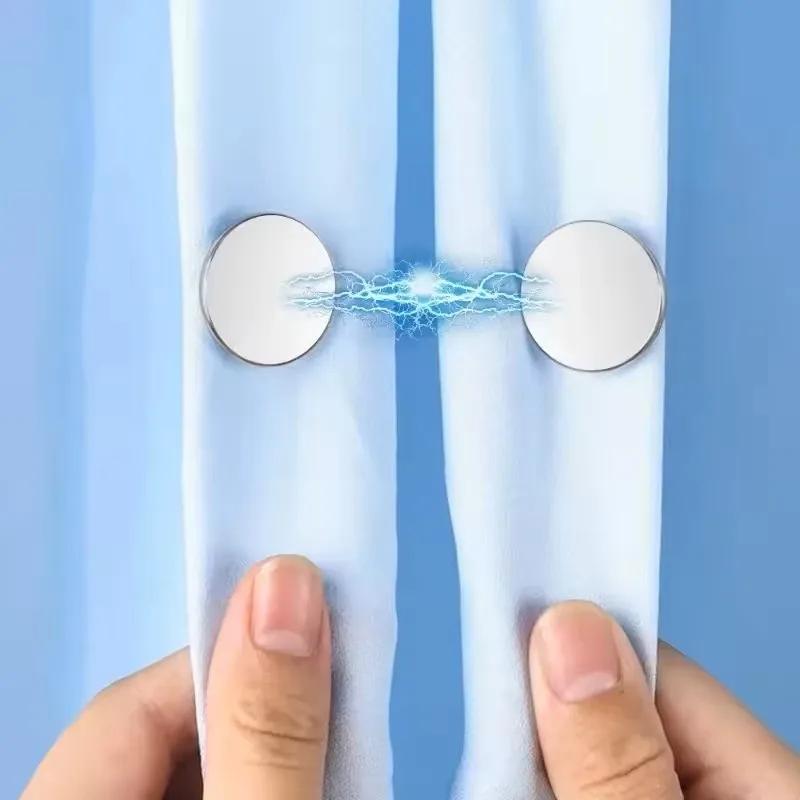Detachable Curtain Magnetic Buttons, Fixed Clips To Prevent Light Adjustment