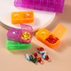 14-Grid Large Capacity Pill Organizer - Weekly, Morning & Evening, Portable, Moisture-Proof Storage Box