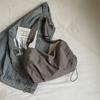 Einfarbige Umhängetasche Studenten Schultertasche mit großer Kapazität Damen Hobo-Tasche