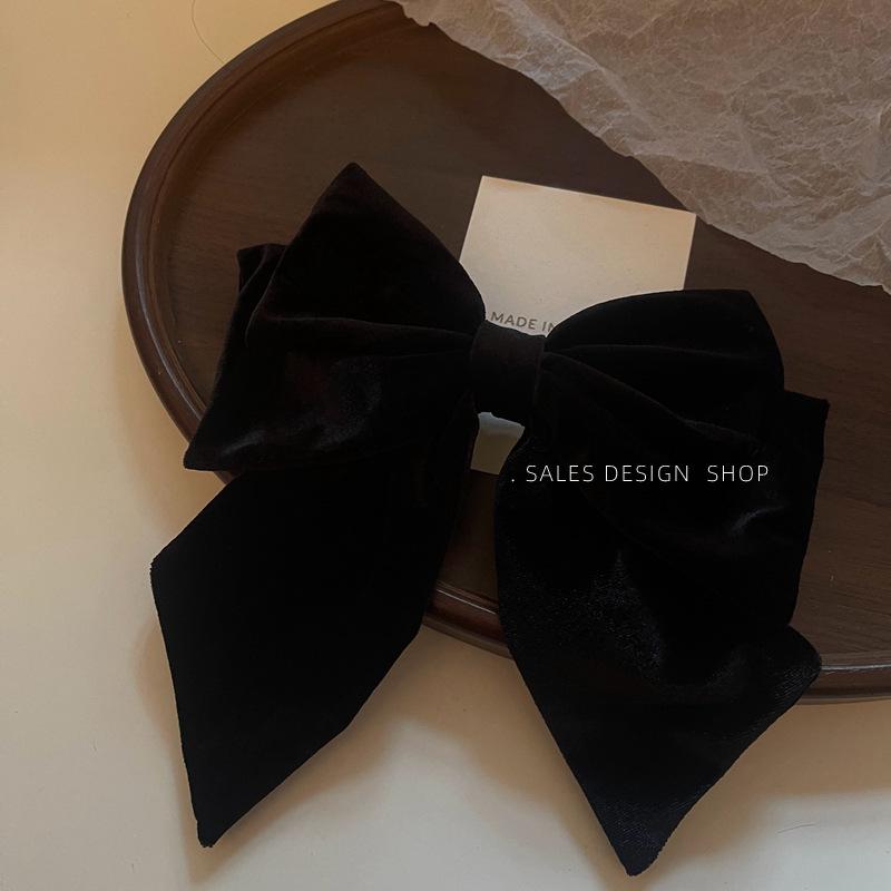 Элегантный французский ретро двойной бант зажим для волос: Роскошный и универсальный женский аксессуар