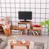 1Pcs 1:12 Dollhouse Miniature Wooden Storage Cabinet Storage Rack Bookshelf Model Furniture Accessories Toys