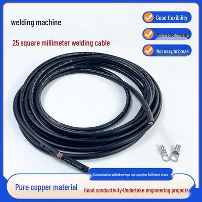 Kabel spawalniczy 70mm² z rdzeniem miedzianym i osłoną gumową, Uniwersalny do spawarek, Pełny metr.