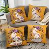 Embroidered Style Floral Fox Throw Pillow Covers Pattern Cushion Cover Suitable For Sofa Bedroom Car Pillow Cover