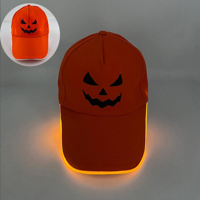 Fluorescent LED Fiber Optic Hat Neon Glowing Baseball Cap Dance Bar Party Supplies Hiphop Rap Hat Club Props Costume