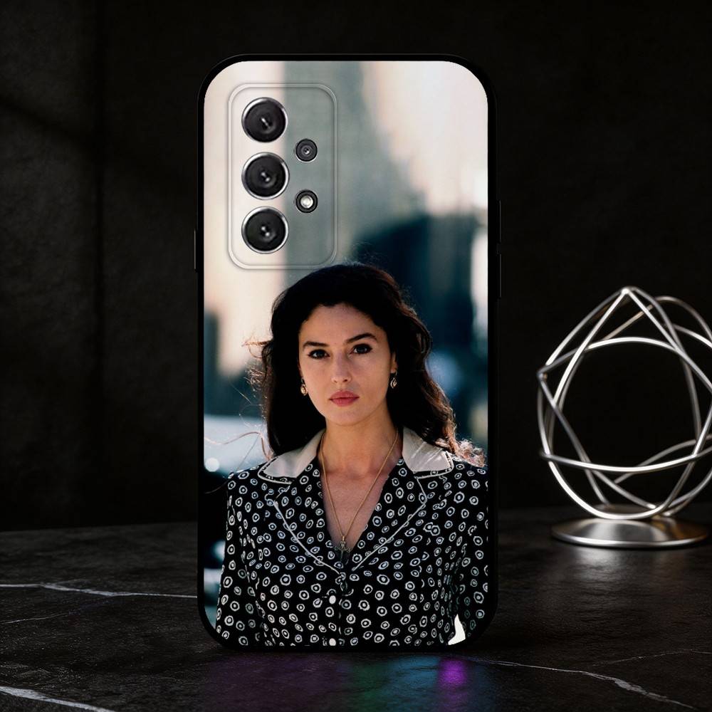 M-Monica Bellucci phone Case For Samsung S25,24,21,22,23,30,Ultra,20,Plus,Fe,Lite,Note Soft Black Cover