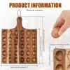30 Hole Deviled Egg Platter Wood Deviled Egg Holder with Handle Multi-role Cutting Board Reversible Egg Tray Kitchen Accessories