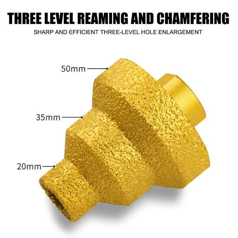 Burghiu brazat Pagoda M10 M14 Burghiu cu diamant brazat pentru turn, placă, piatră, placă, alezare, burghie integrate Unelte diamantate