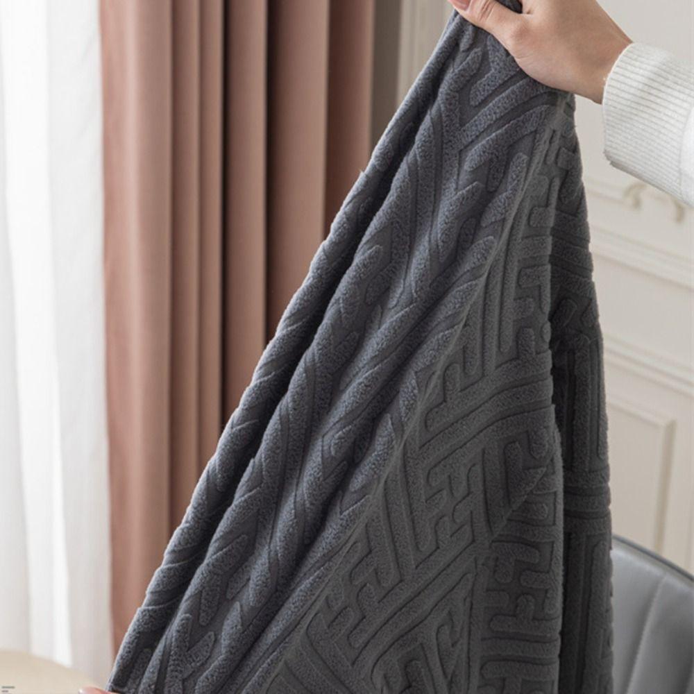 Dustproof Curved Seat Cover Soft Chair Protective Case Jacquard Arc Chair Cover  Household