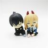 Anime Chainsaw Man Figure Shoulder-Back Sleeping Style Figerine Denji Hayakawa Aki Power Character Collection Model Toys Gifts