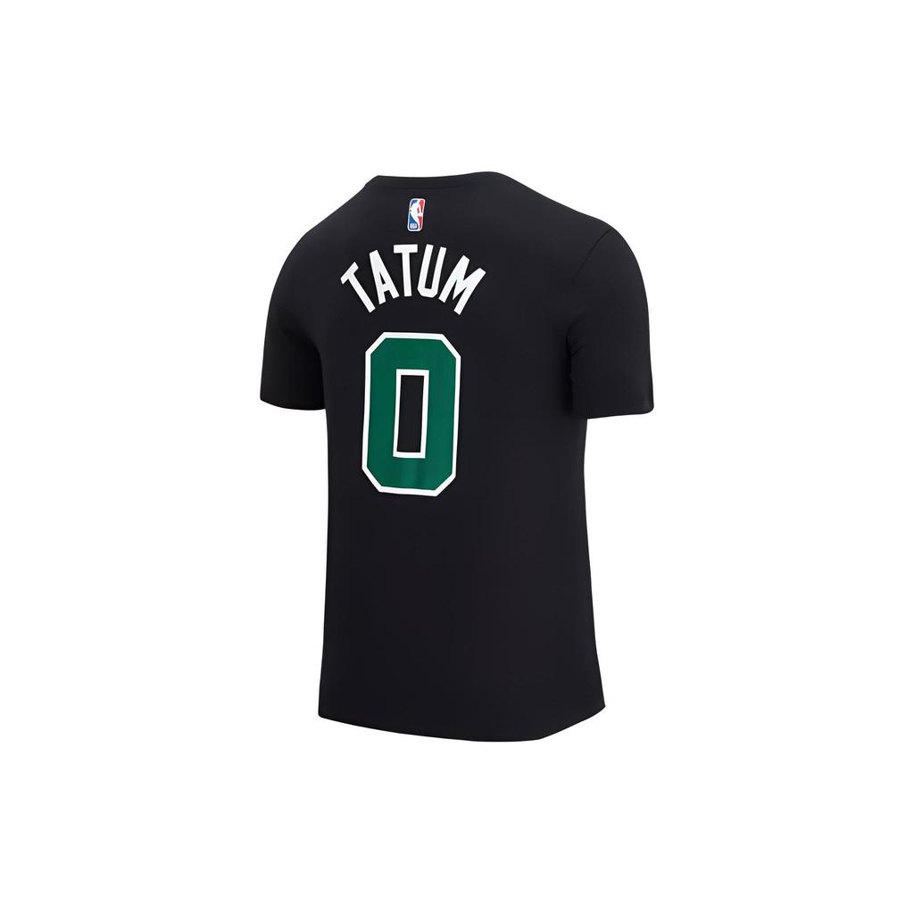 Jordan NBA Celtics Jayson Tatum No. 0 Basketball Short Sleeve T-Shirt Men Tops Black CV9965-011