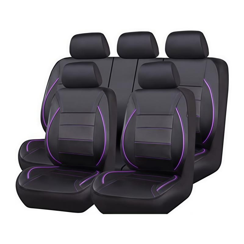 Universal 5-Seat Faux Leather Car Seat Cover Full Coverage Suv Trucker Seat Protector Soft Lightweight Car Seat Protection Pad