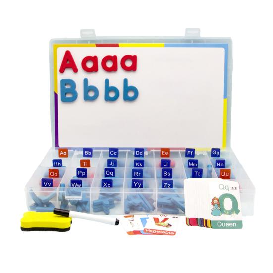1 Set Magnetic English Letter Toy Colorful Uppercase Lowercase Letter Number Learning Preschooler
