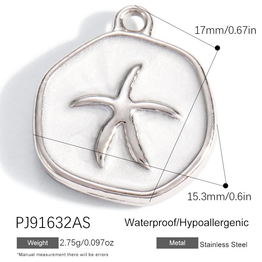 Heart Cat Dog Owl Oil Drop Ocean Style Pendants 18K Gold Plated Stainless Steel Charms Fashion Jewelry Gold Pendants