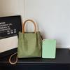 Vintage Plaid Tote Bag Women's Handbag Commuter Large Capacity Shoulder Bag