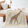 Blanket Animal Giraffe Digital Printed Lamb Fleece Crystal Fleece Blanket