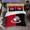 Set Biancheria da Letto Bournemouth Football 3 Pezzi Morbido Set Copripiumino con Federe Set Decorazione Camera da Letto per la Casa