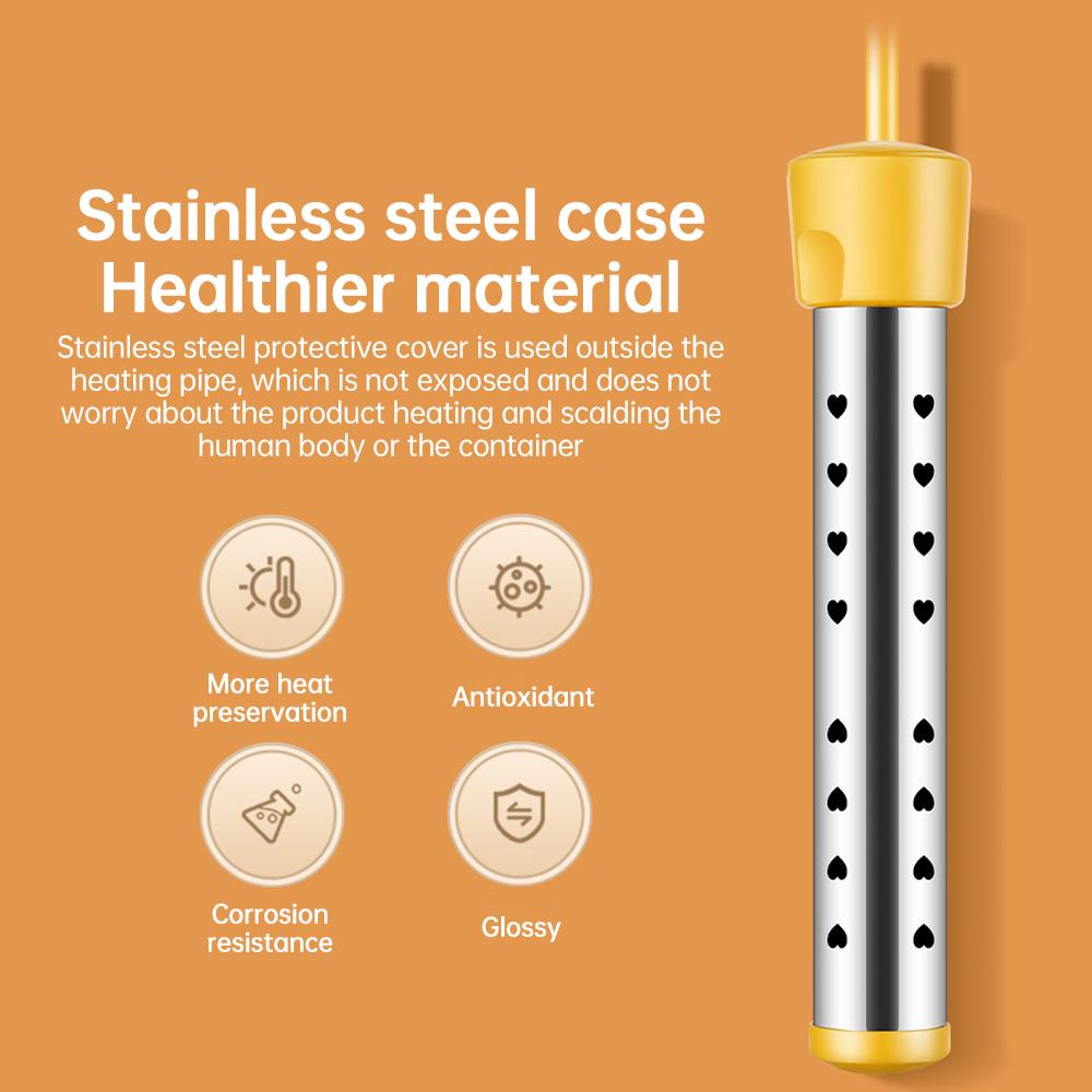 Încălzitor de apă electric instantaneu fără rezervor 1500W cu oprire automată, protecție anti-opărire, carcasă protectoare din oțel inoxidabil