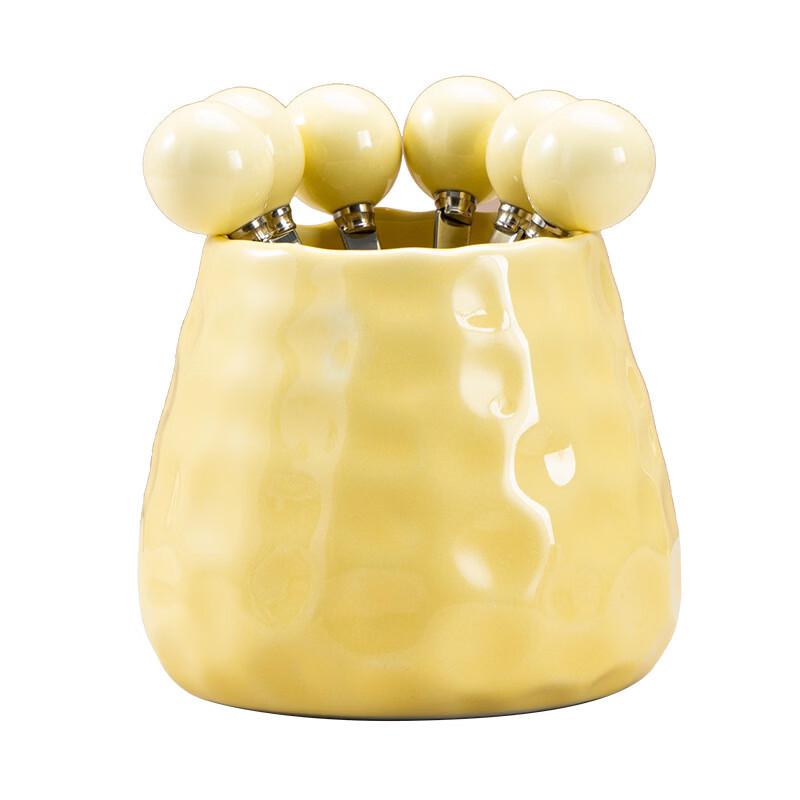 Kids Fruit Fork Set with Storage Jar