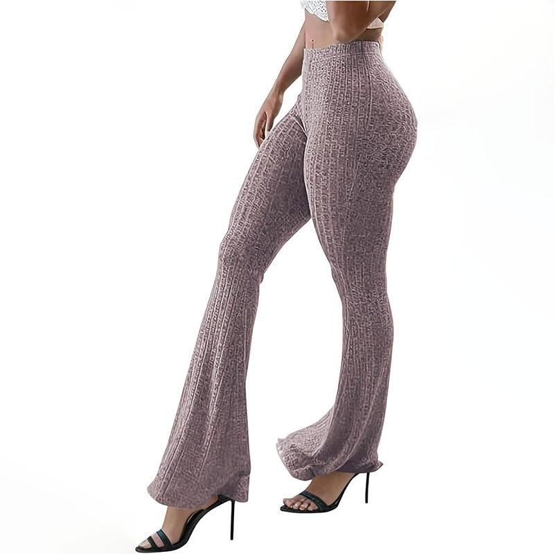 

Узкие капри с высокой талией, сексуальные расклешенные леггинсы-клеш, однотонные, горячие Y2K, женская одежда, эстетика E-girl, модная уличная одежда, женские брюки M розовый