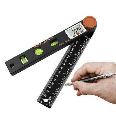 4-In-1 Digital Angle Finder Digital Protractor Multifunction Level Ruler Angle Measuring Tool With Horizontal Vertical Bubble
