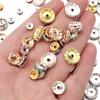 50pcs/lot Colorful Metal Round Rhinestone Rondelle Crystal Beads Loose Spacer Beads For Jewelry Making DIY Bracelet Necklace