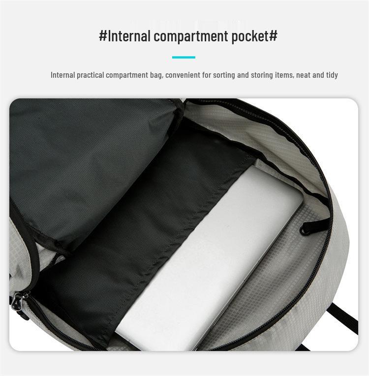 Lightweight Waterproof Folding Backpack for Outdoor Activities - Double Shoulder, Large Capacity