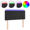VidaXL LED Headboard Bedroom Furniture Single Bed Accessory Headboard Interior Black 90x5x78/88 3121370