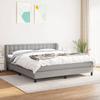 VidaXL Divan Bed with Mattress Light Grey 160x200cm Fabric - Model 3126573