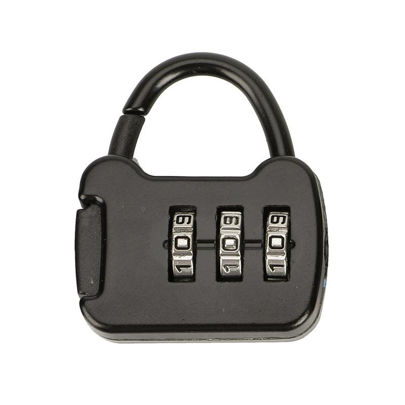 3 Dial Luggage Travel Digit Number Code Lock Combination Padlock Safe Lock For Gym Digital Locker Suitcase Drawer Lock Hardware