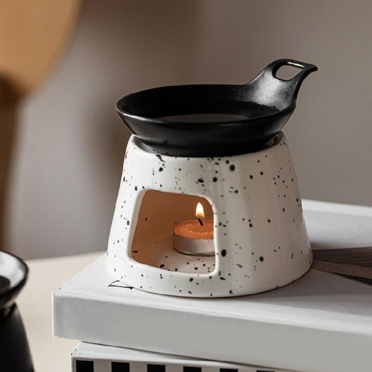 Multifunctional Ceramics Oil Burners Tealight Holder with Split Dish Design And Efficient Home Fragrances Diffusions