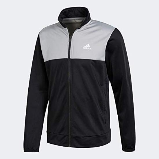 Adidas Basic Tricot Tepláková bunda a kalhoty Velikost S Šedý melír Set, (162-168cm), MMJ73, Černá/Střední