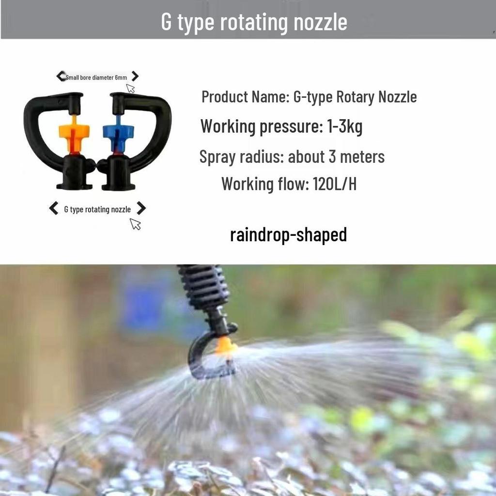 Eco-Friendly Inverted Micro Sprinkler: Hanging Atomizing Anti-Drip Rotating Water Sprayer for Greenhouses